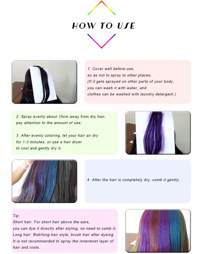 berita perusahaan terbaru tentang Pengwei |Semprotan warna rambut temporer-Sempurna untuk kostum atau sekadar mengubah penampilan Anda 1