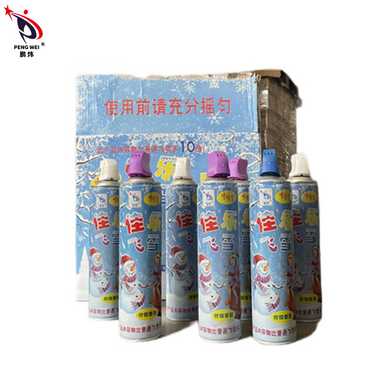 ODM Outdoor Artificial Snow Spray Multicolor Nontoxic Eco Friendly