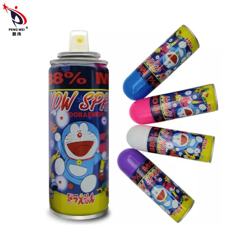 Temporary Fake Artificial Doraemon Snow Spray Multicolor Durable For Tree