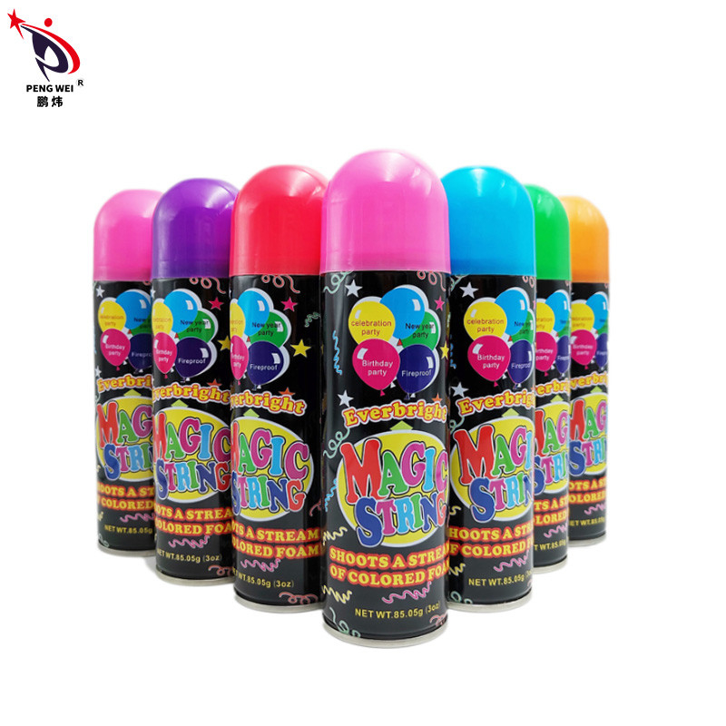 52x150mm Silly String Spray Can Durable Multicolor For Wedding
