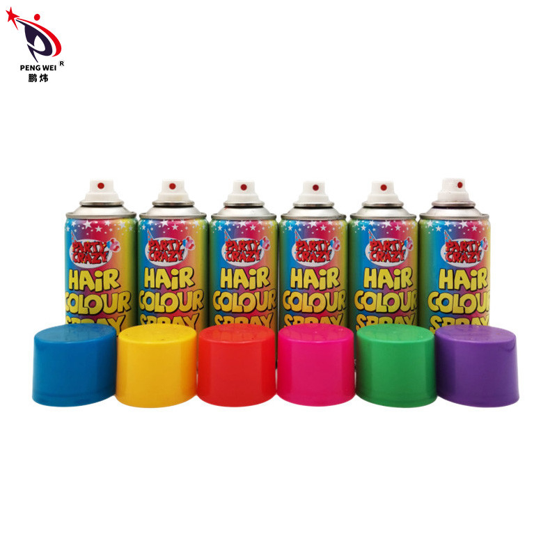45x110MM Washable Hair Color Sprays Odorless 6 Colors Assorted