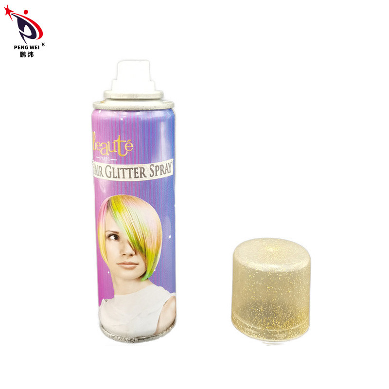 200ml Harmless Hair Glitter Spray Gold Color Nontoxic Durable