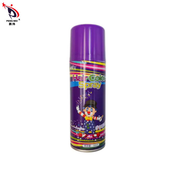 Caifubao Temporary Hair Color Sprays Dye Purple Can Makeup Halloween 150ml