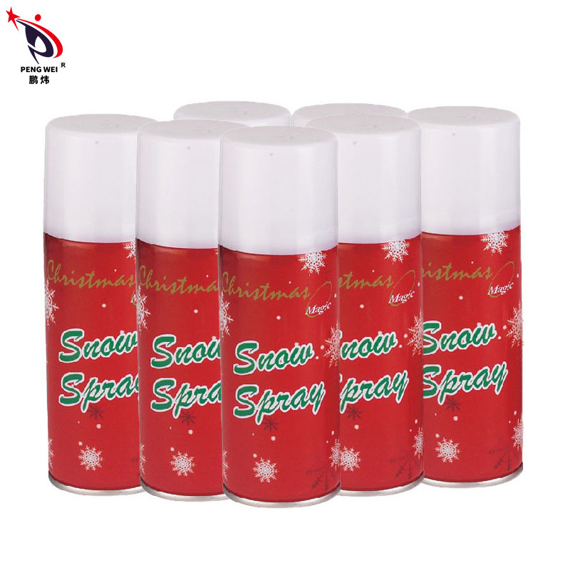 Christmas Party 80g Tinplate Artificial Spray Snow Decoration For Windows Glass