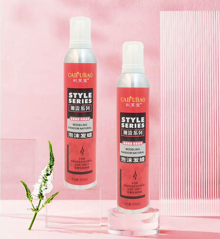 Custom Quick Dry Hair Spray Strong Hold Portable Barber Natural Styling Mousse 300ml