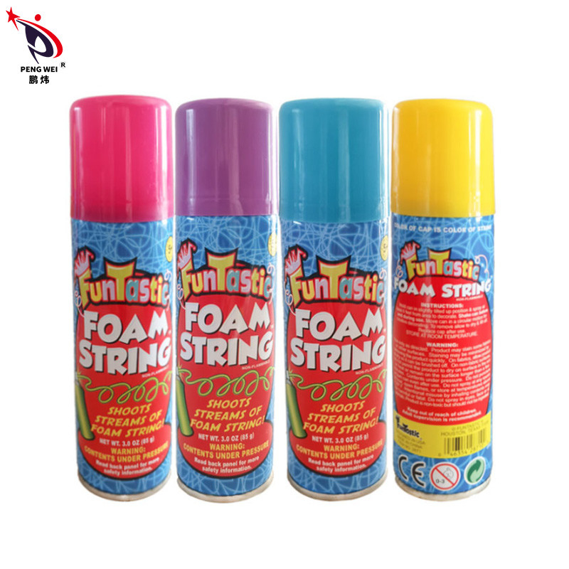 Biodegradable Colorful Silly String Spray Wedding Party Festive Celebration Eco Friendly
