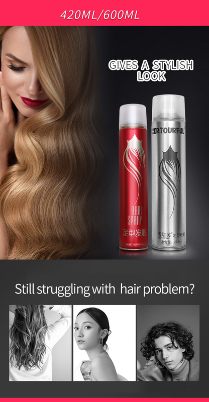 Strong Hold Hair Spray Factory Price Private Label Natural Nutrition Customized Service Hair Spray