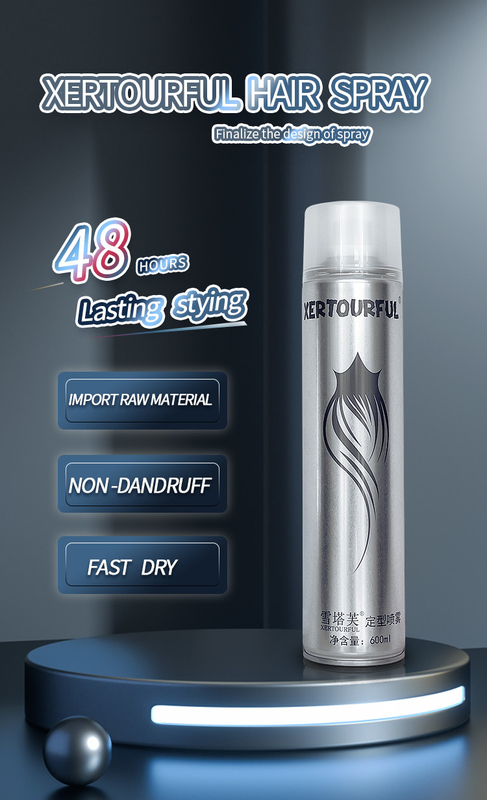Custom Instant Strong Hold No Smell Aerosol Hair Spray For Men And Female