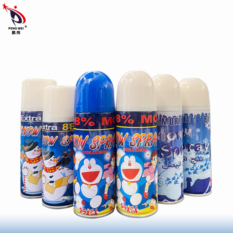 250ml Multi Color Doraemon Artificial Snow Spray Christmas Wedding Party Recreation