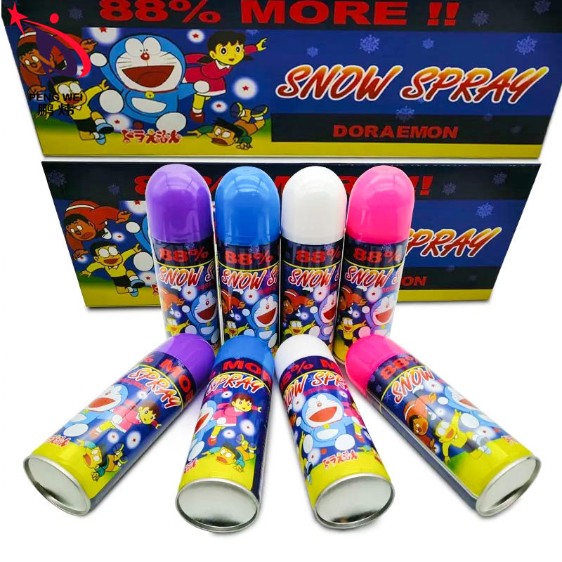 250ml Multi Color Doraemon Artificial Snow Spray Christmas Wedding Party Recreation