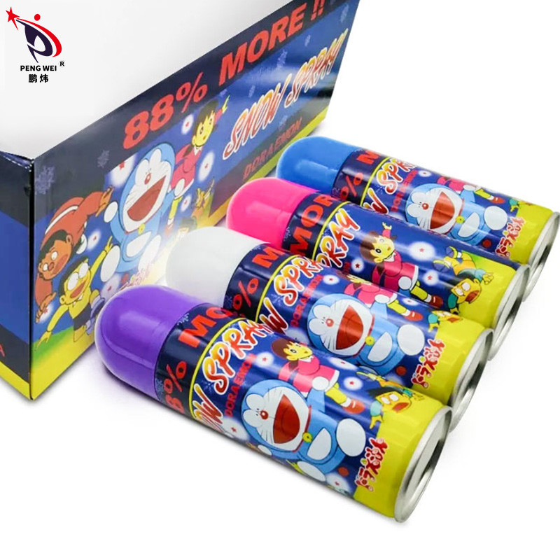 250ml Multi Color Doraemon Artificial Snow Spray Christmas Wedding Party Recreation