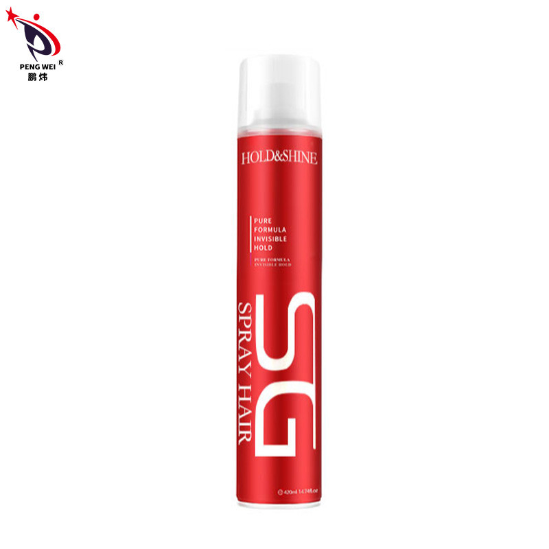Salon Quick Dry Hair Spray Fragrance Hard Hair Styling Strong Hold Hair Spray 420ml