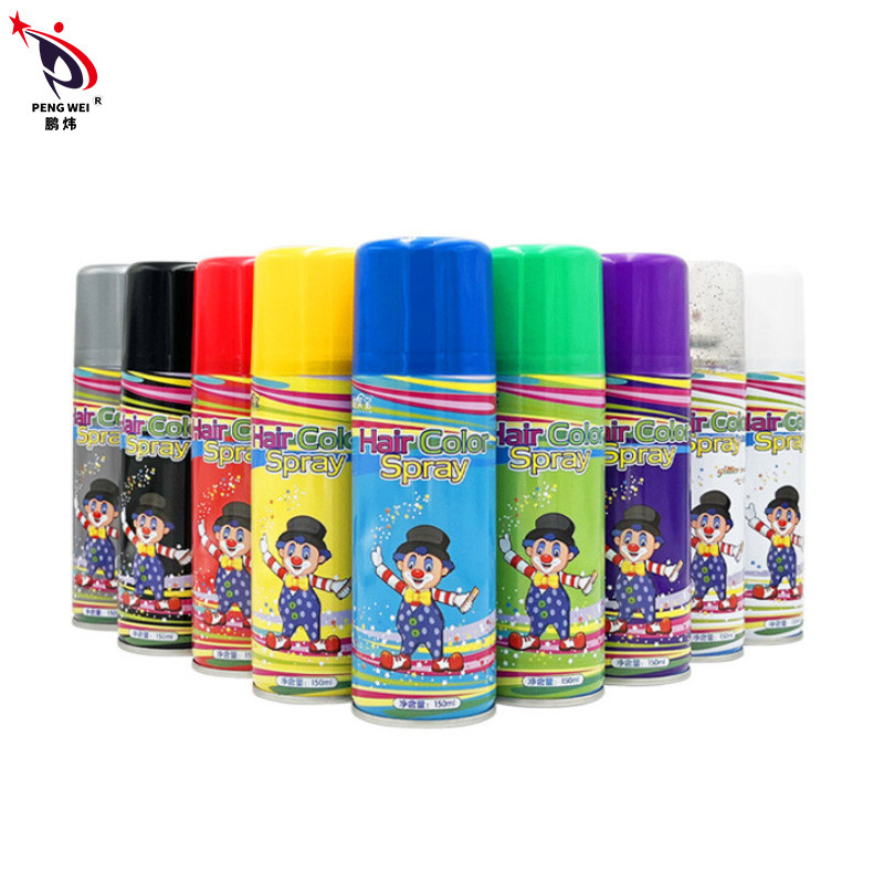250ml Customized wahsable non-toxic Hair Color Sprays for Salon Beauty