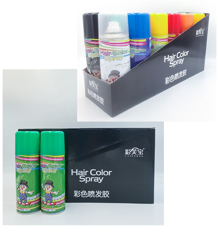 250ml Customized wahsable non-toxic Hair Color Sprays for Salon Beauty