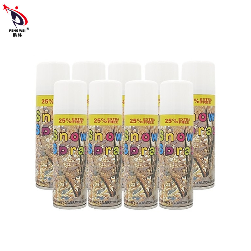 Non-Toxic Odorless Customized Instant Artificial Snow Spray With Shelf Life 3 Years