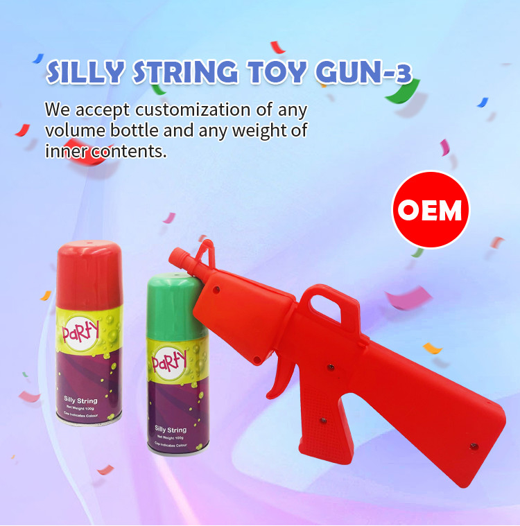 Halloween Non - Flammable Party Crazy String Toy Gun For Kids Age Range 8+