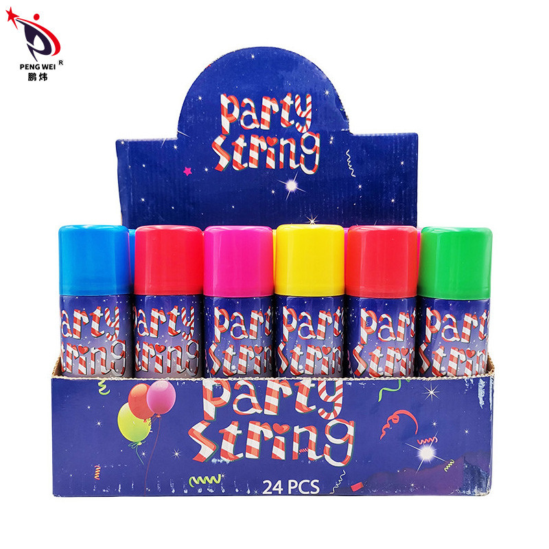 Custom Made Funny 80g Colorful Silly String Spray Wedding Celebration