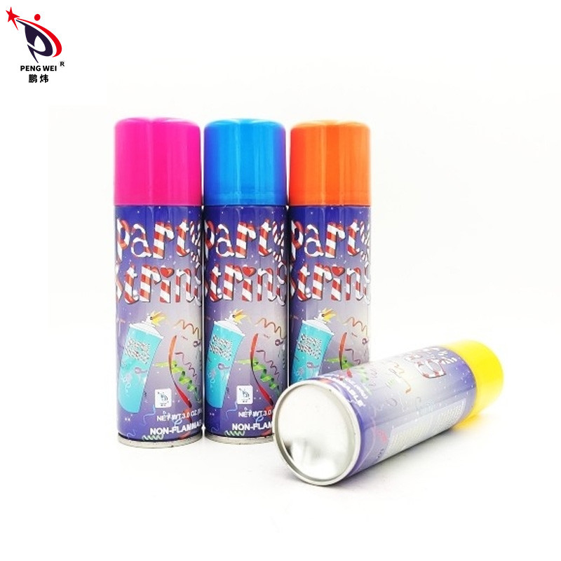 Custom Made Funny 80g Colorful Silly String Spray Wedding Celebration
